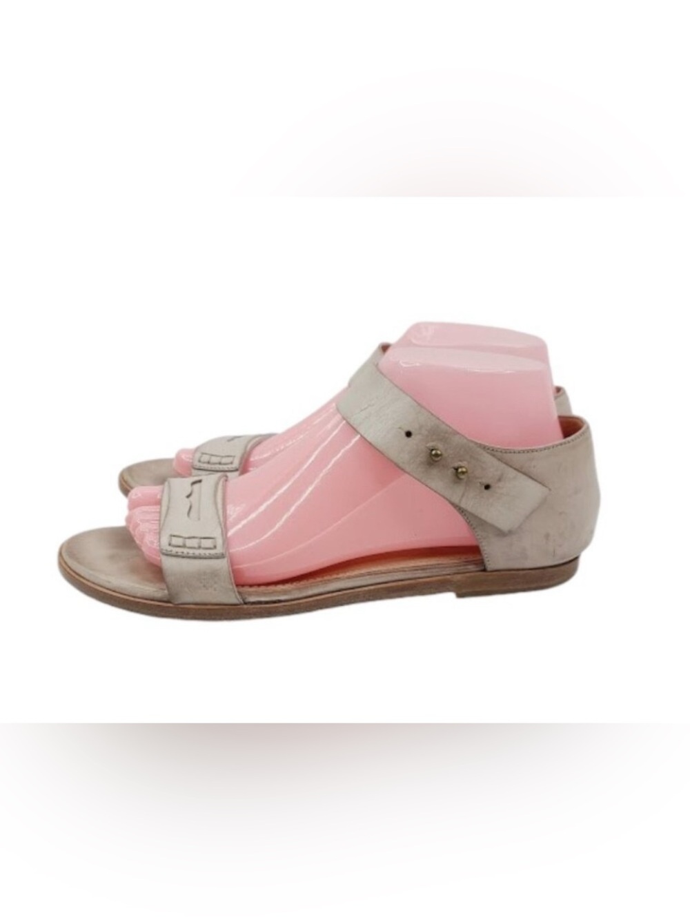Brunello Cucinelli Taupe Suede & Beige Sandal Slides
